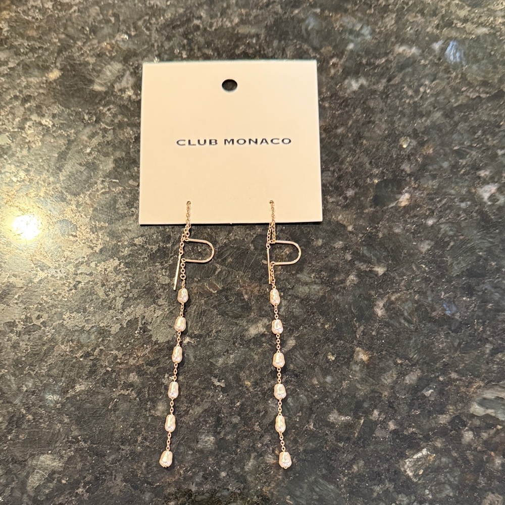 Club Monaco Gold Chain Earrings